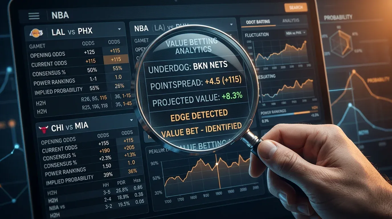 Guía de value betting para apuestas NBA